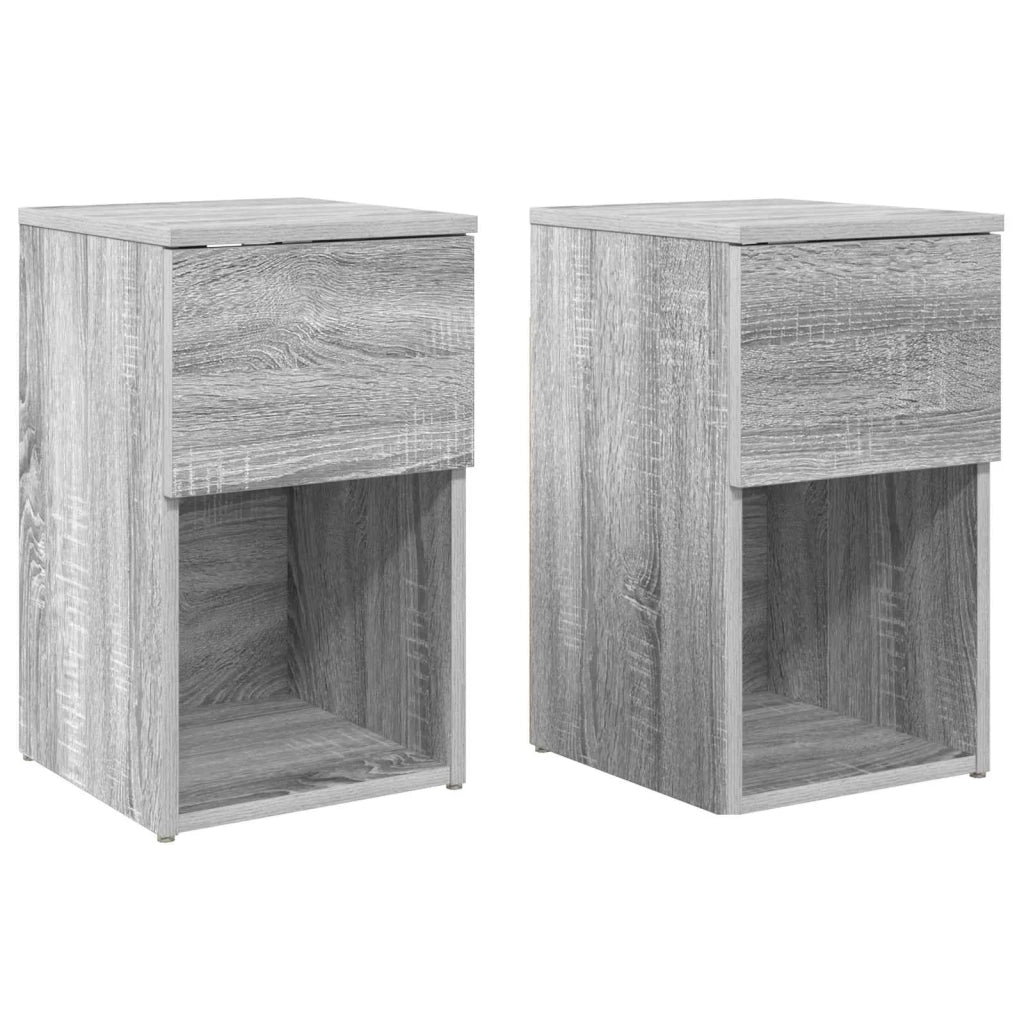 Armadietto per letto 2 pz Grigio Sonoma 29 x 31,5 x 49 cm CFW2676032