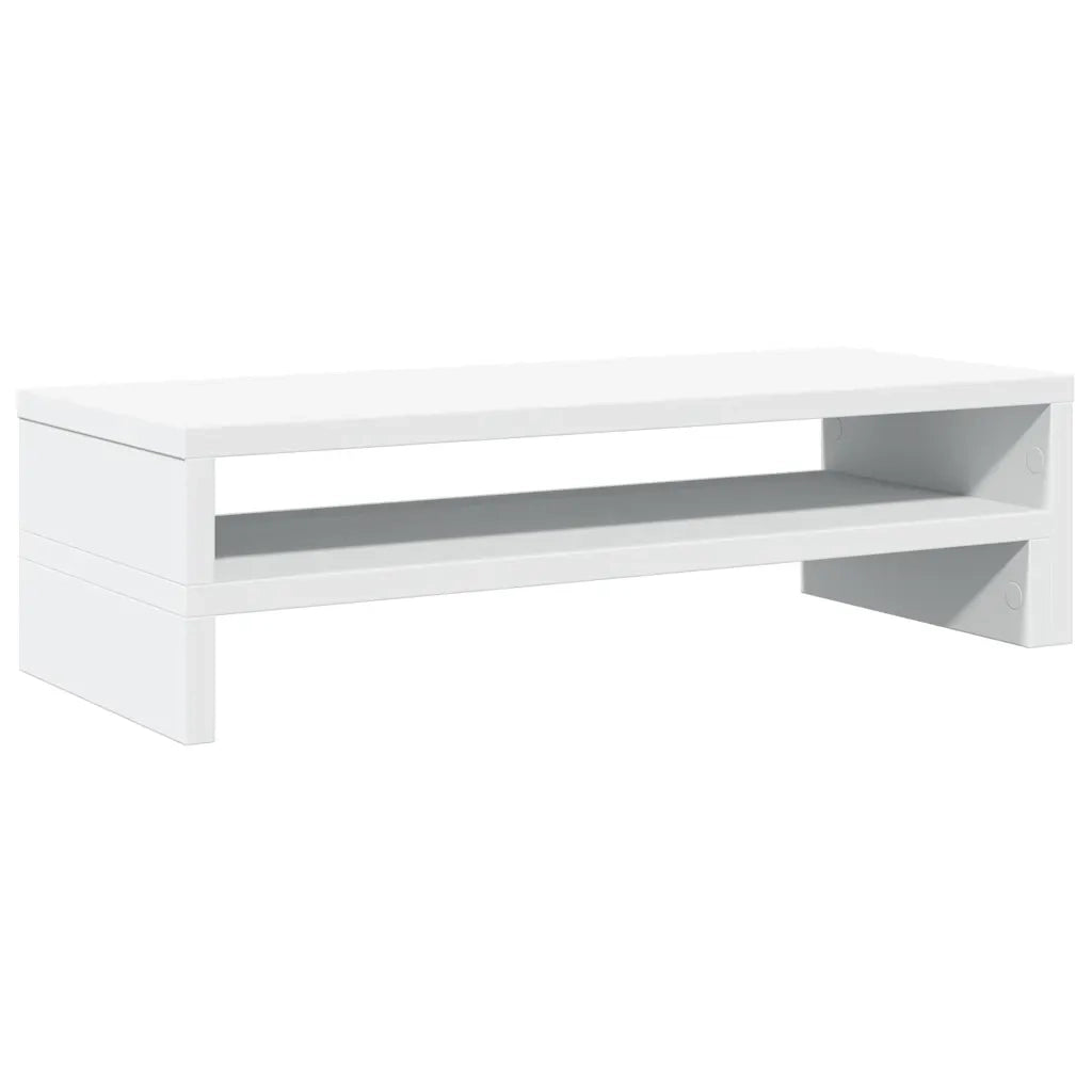vidaXL Supporto per Monitor Bianco 54x22x15 cm in Truciolato
