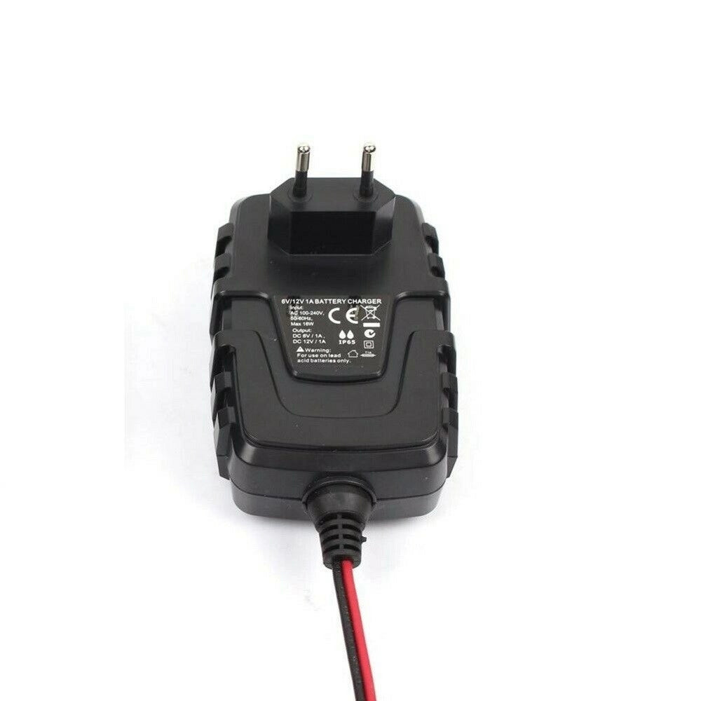 Trade Shop - Mantenitore Di Carica Batterie Auto Moto 6v 12v 1a Caricabatterie Portatile -