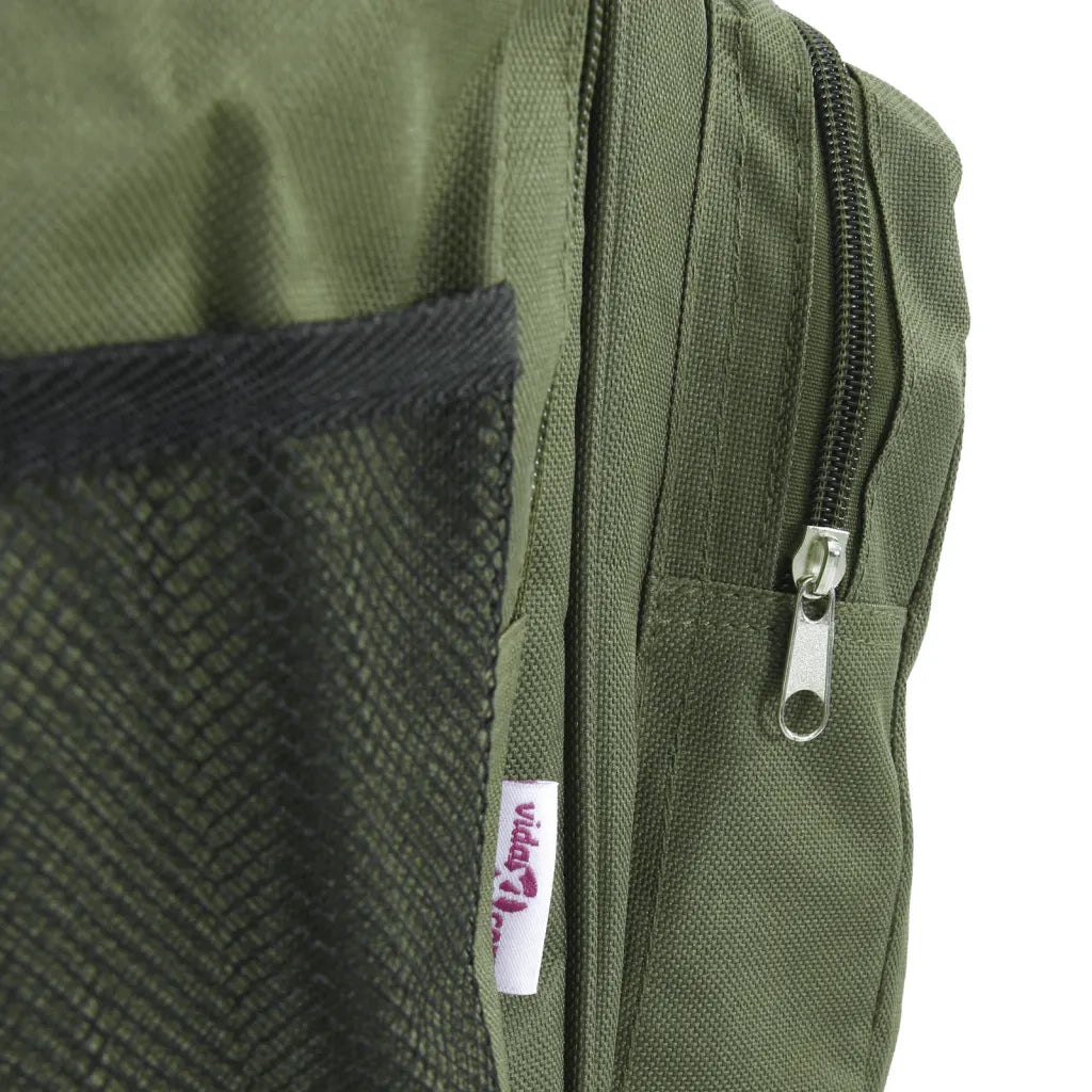 Borsa da Pesca Impermeabile Verde Scuro in Tessuto Oxford CFW4078208