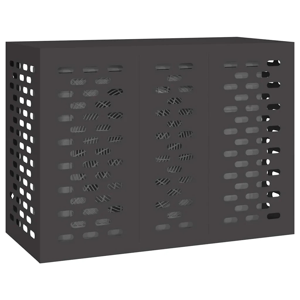 Copertura per condizionatore d'aria Nero 110 x 50 x 80 cm 865904