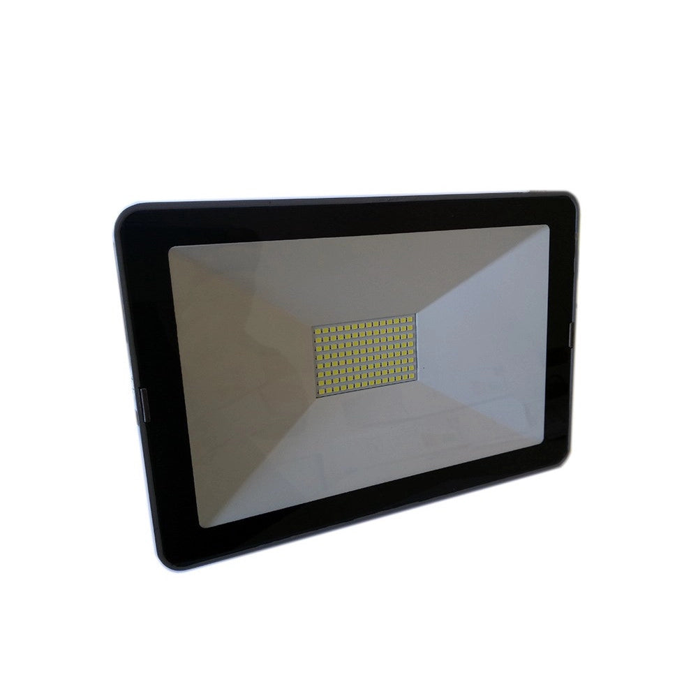 Trade Shop - Faro Faretto Led Flood Light Ip66 Bianco Naturale Slim Led Smd 50 Watt -