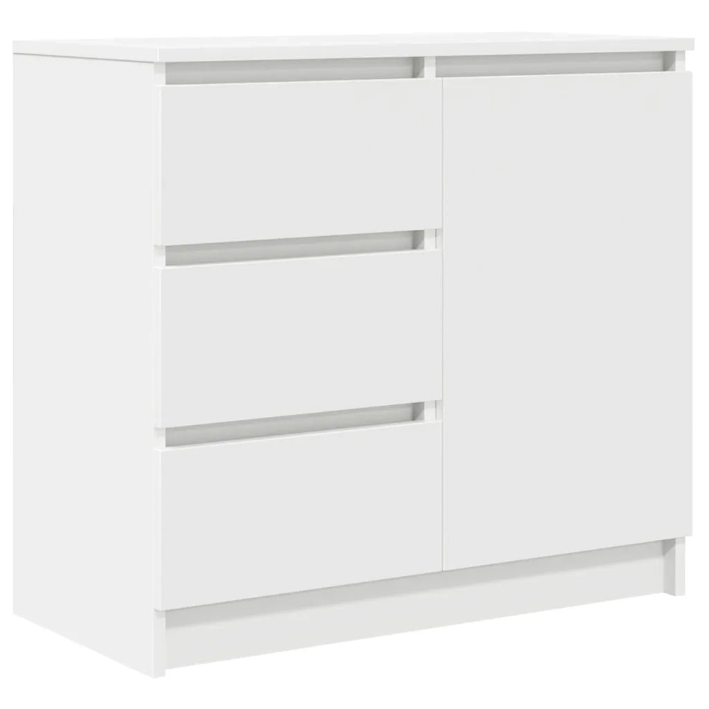 Credenza con Cassetto Bianco 71x35x65 cm in Legno Multistrato 861571