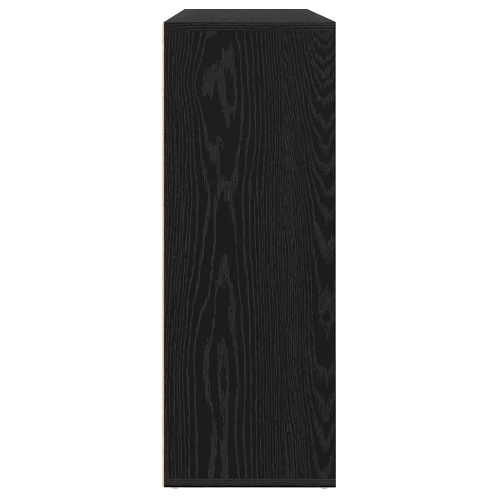 Credenza 2 pcs Rovere Nero 60 x 31 x 84 cm Legno multistrato 3334313