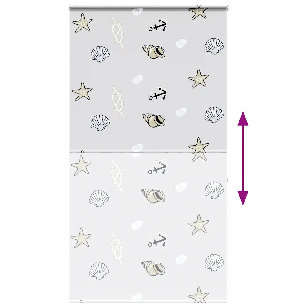 Tenda a Rullo per Doccia Cassonetto 140x240cm Larghezza Tessuto 4015016