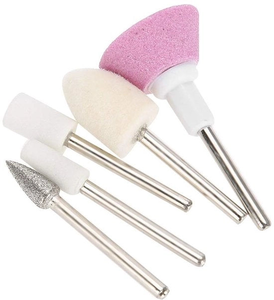 Set di punte per unghie professionale da 5 - Punte per unghie in gomma silicone - Set per manicure e pedicure - Utilizzo multifunzionale - Set di punte per unghie