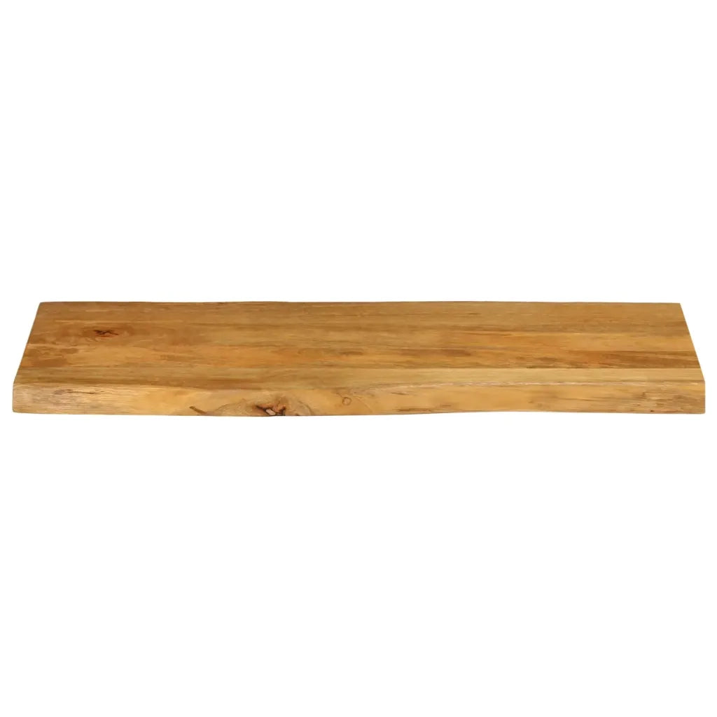 Piano Tavolo 100x40x3,8 cm Bordi Vivi in Legno Massello Mango 370780