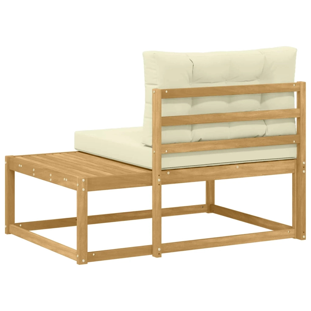 Divano da esterno-Divano da Giardino Bianco 115 x 83 x 73 cm Poliestere 831305