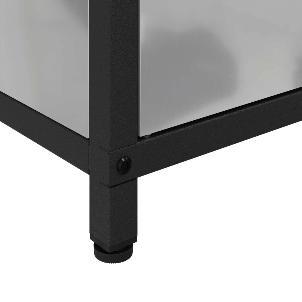 Stoccaggio in cucina con porta Argento 90 x 50 x 53 cm Acciaio 875001