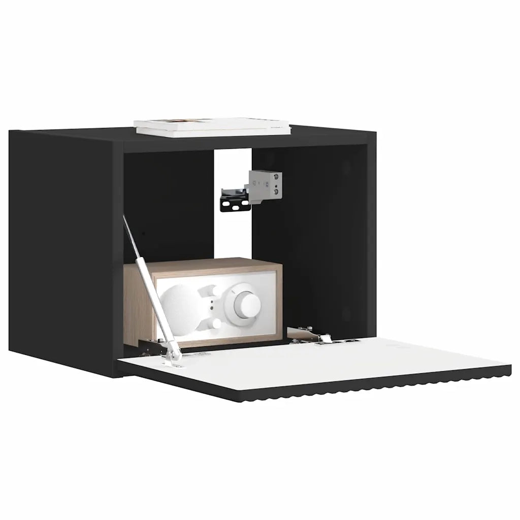 Mobile TV da parete Nero 39 x 31 x 29,5 cm Legno multistrato 892171