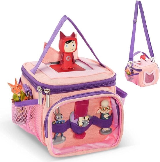 Borsa di trasporto per Toniebox - Borsa di stoccaggio con stazione di ricarica e cinturino per spalla - Rosa
