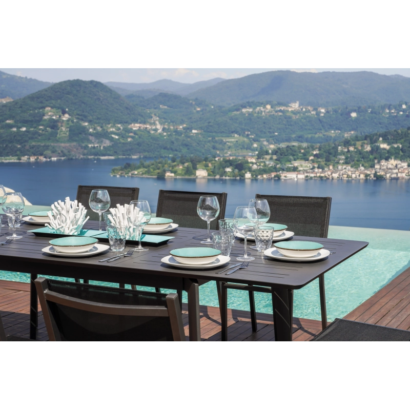 Tavolo San Donato - Allungabile 160/240 X 102 Cm - Allungo Centrale - Antracite Moia