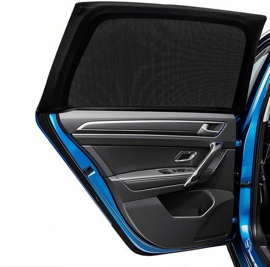 Zonnetenda per auto bambino, zonnetenda universale elastico per auto bambini con protezione UV, materiale mesh per vetri laterali auto zonnetenda per vetri laterali, adatto per la maggior parte delle auto e SUV (2 pezzi)