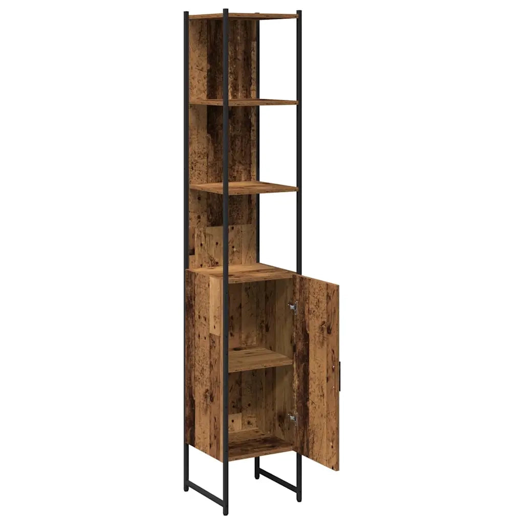 Mobile da Bagno con porta Legno vecchio 33 x 33 x 185,5 cm 862238