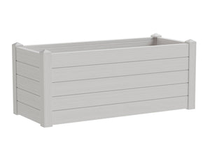 Fioriera da Giardino 100x42x40 cm in Polipropilene Trama 002 Snow Bianco Neve