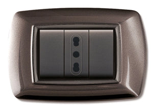 PLACCA LIFE LIVING PLAST ALLUMINIO NOTTE 3P- ELETTROCANALI- 10,0 pz