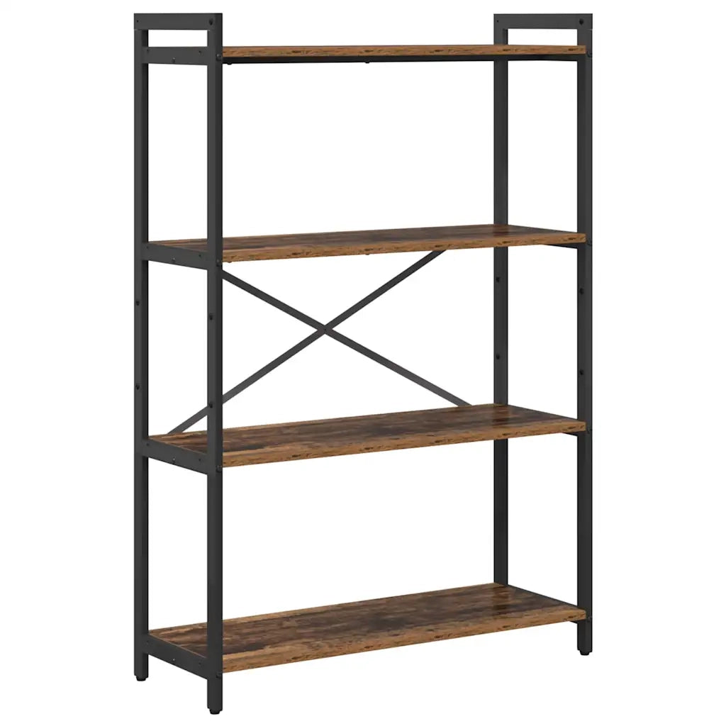 vidaXL Libreria Legno vecchio 80 x 30 x 118 cm Legno multistrato