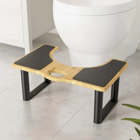 Sedia per bagno per adulti - Facile, comoda e rapida da svuotare, adatta a anziani, adulti e bambini. Sedia per doccia e bagno in bambù per piedi