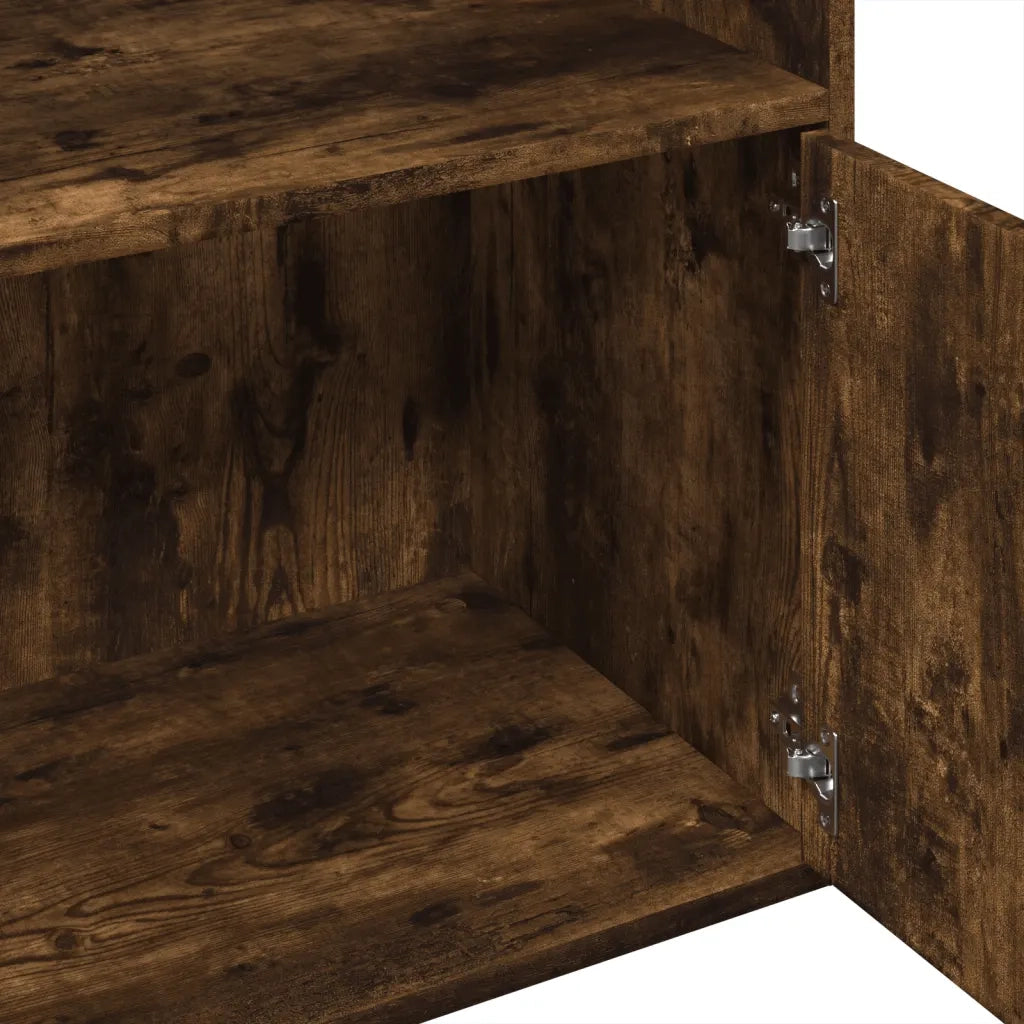 Libreria Rovere Fumo 100x36x189 cm in Legno Multistrato 3295328