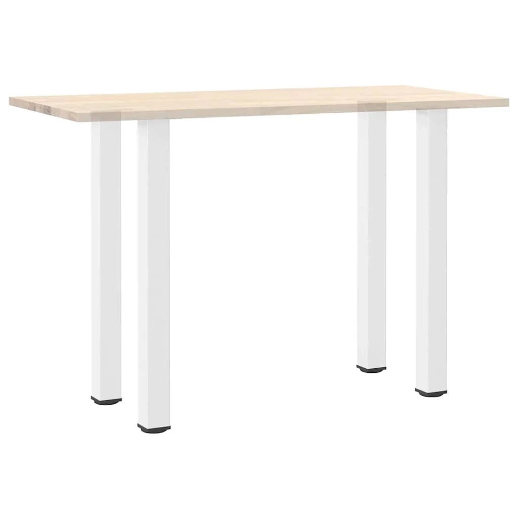 Set di 4 gambe regolabili per tavolo da bar 100-102 cm design moderno con guide in acciaio verniciato a polvere bianco 02_0056774