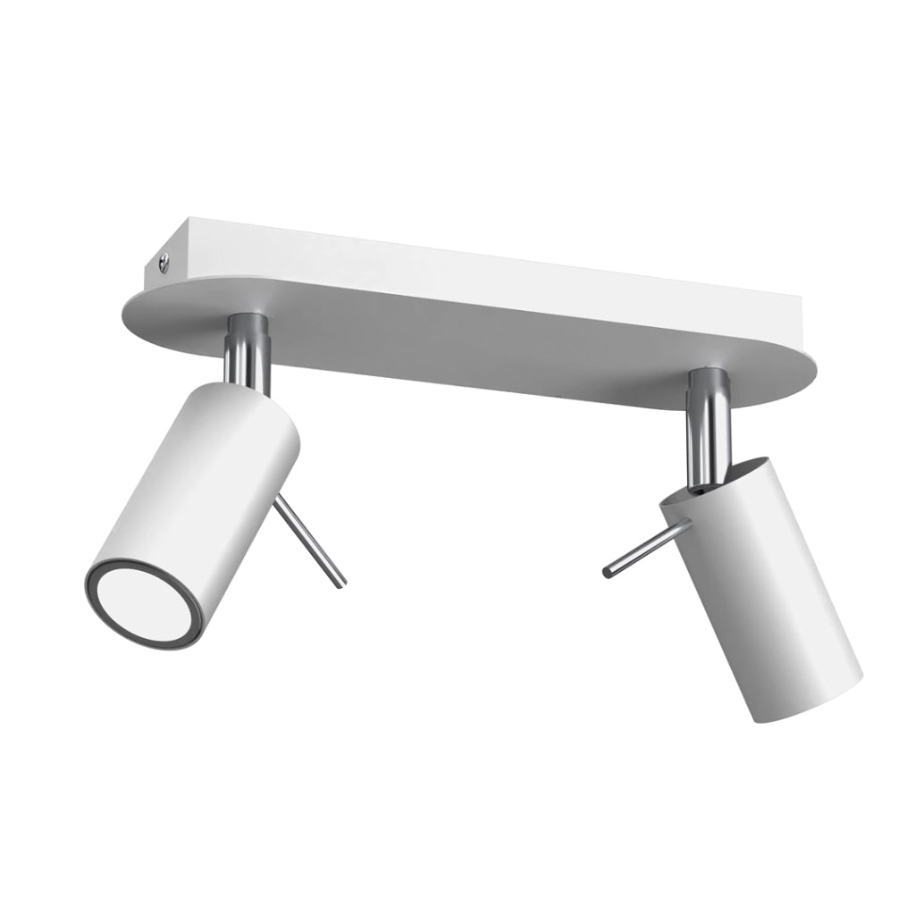 Plafoniera spot Preston Milagro bianco/cromo 2xGU10 40W