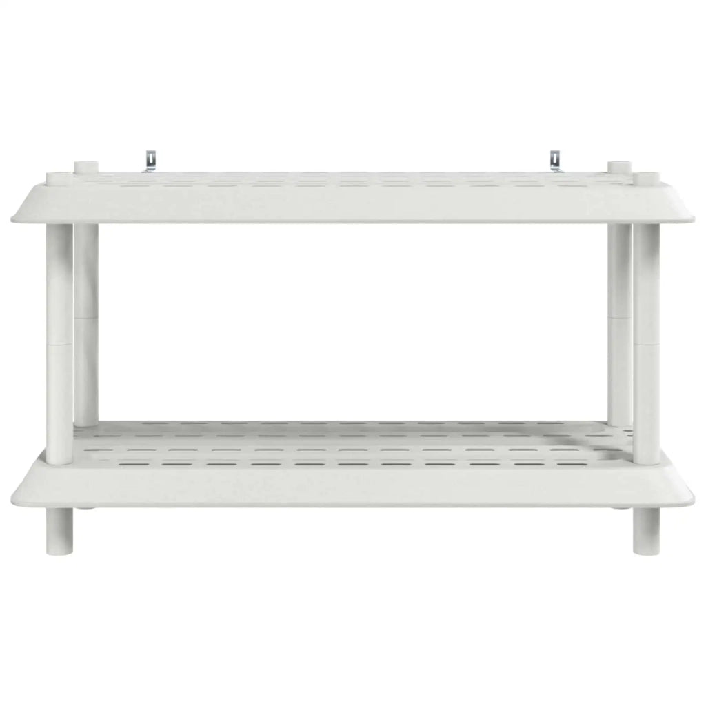 Unità di scaffalatura 2 livelli 100 x 40 x 55,5 cm PP Bianco 8011742