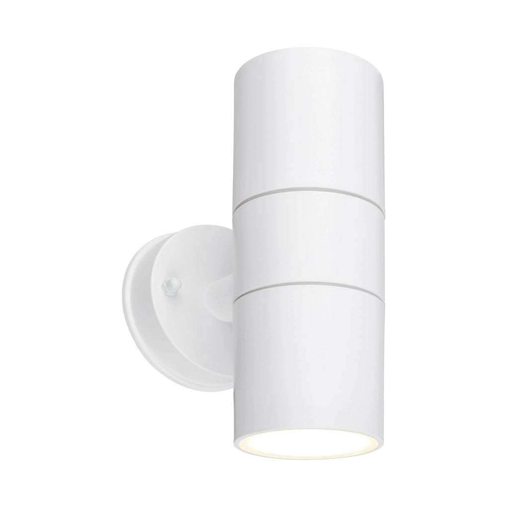 Applique Esterno Moderno Zid Plastica Bianco 1 Luce Gu10