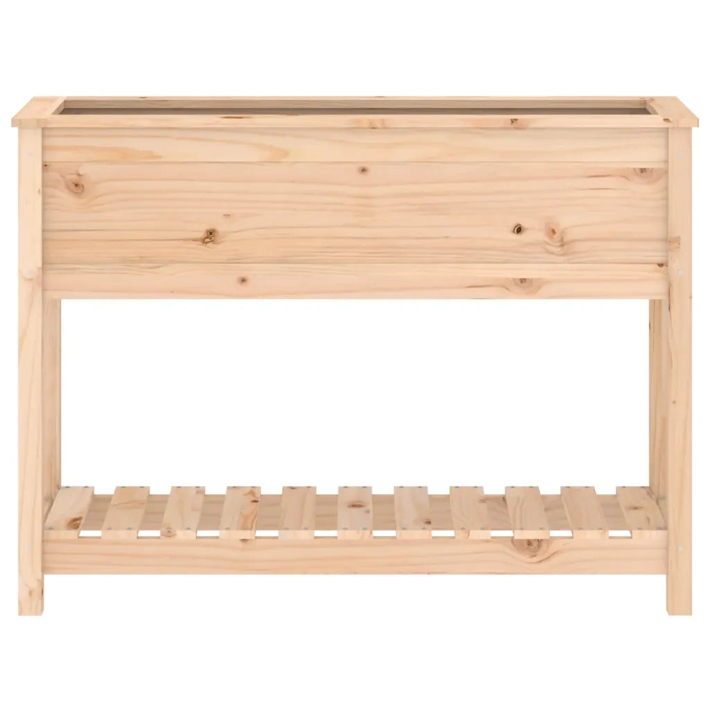 Fioriera con Mensola 111,5x34,5x81 cm in Legno Massello di Pino 823766