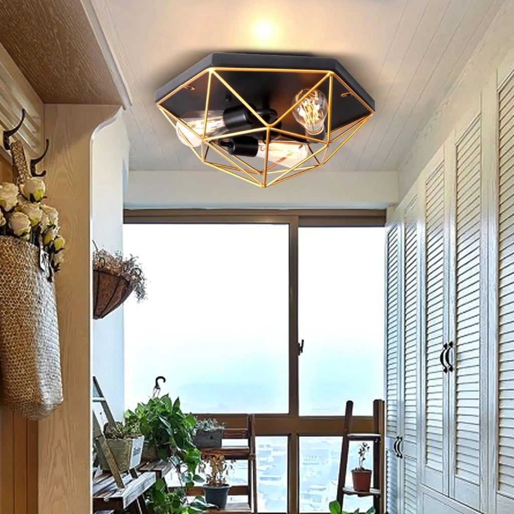 Plafoniera Da Soffitto Black Gold APP1094-3C