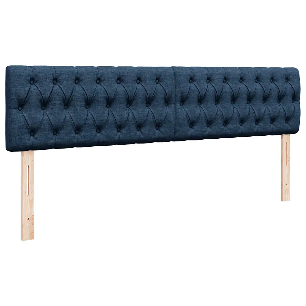 Pouf Letto con Materasso e LED Blu 180x200cm in Tessuto 3312415