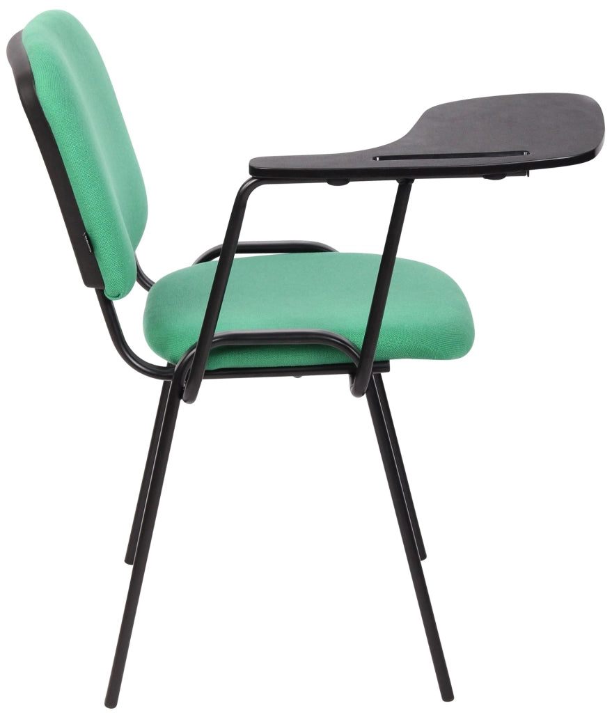 Set di 4 sedie Ken in tessuto con tavolo pieghevole verde