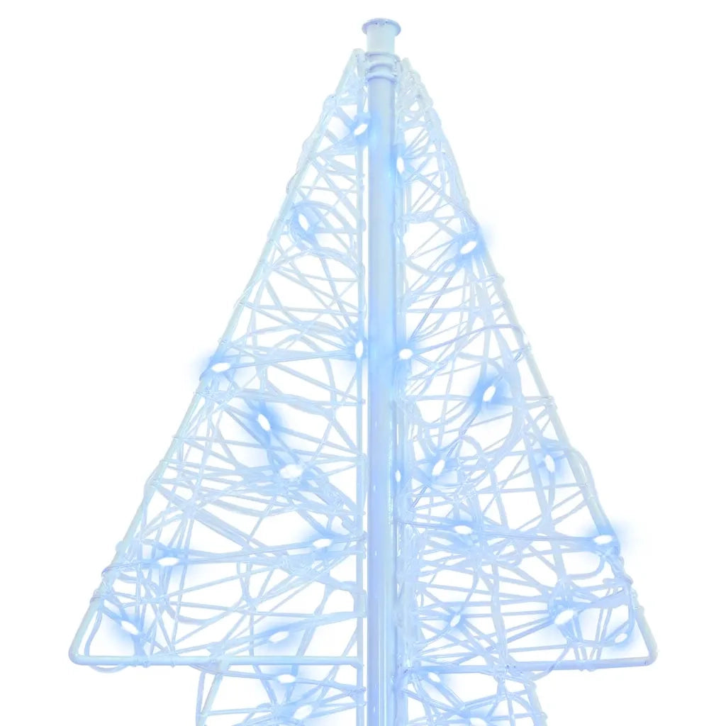 Albero di Natale | Decorazioni natalizie con 160 LED Bianco Freddo 150 cm Acrilico
