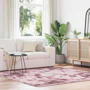 Tappeto Shaggy a Pelo Lungo NAVARRA Rosa Antico 200x200cm 4102881