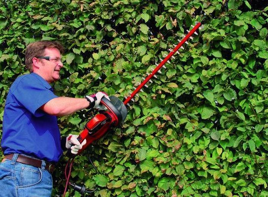 Einhell 3403330 GE-EH 6560 Tagliasiepi Elettrico 650W lama 60cm 3000 tagli-min impugnatura posteriore girevole colore Rosso