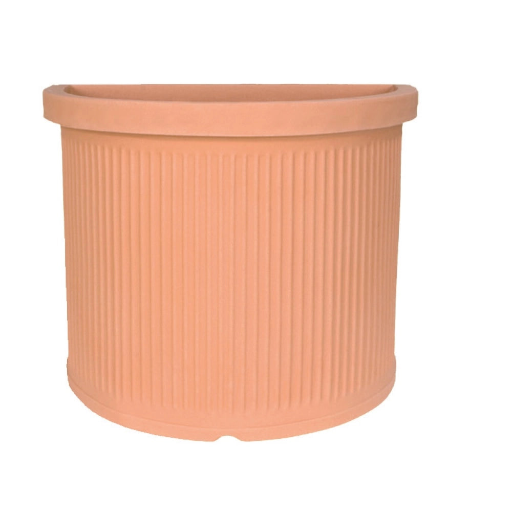 Cheonda - Garden Italia Vaso per Piante a Muro Millerighe Medio FMM 47×32×40 cm in Resina – Made in Italy, Antiurto, per Interni ed Esterni Colore: IMPRUNETA