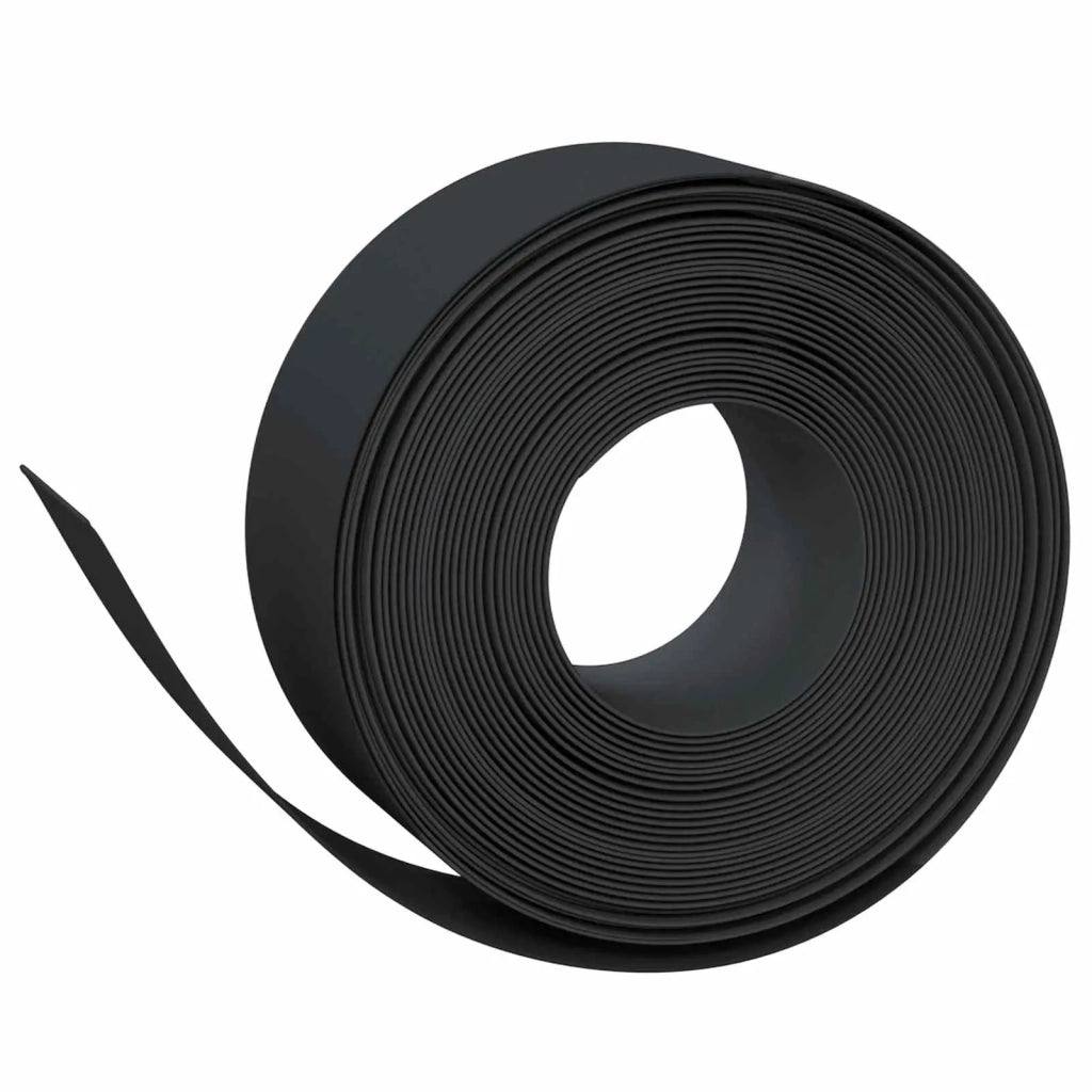 Bordatura per giardino 25 m 20 cm PE Nero 42036852
