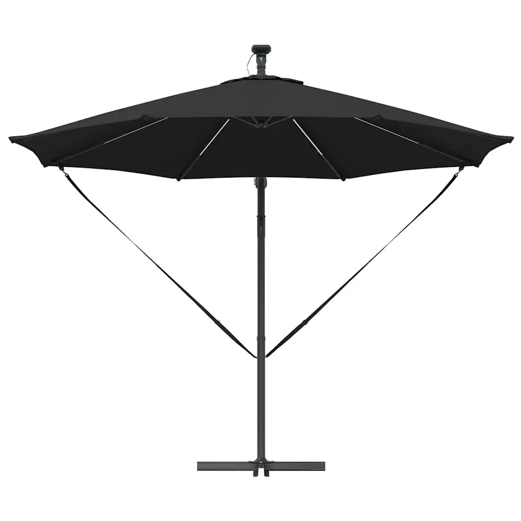 Ombrellone 294 x 294 x 248 cm Poliestere e Alluminio Nero 42003387