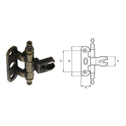 CERNIERA PER MOBILI 'A0059' bronzata  - BricoGo