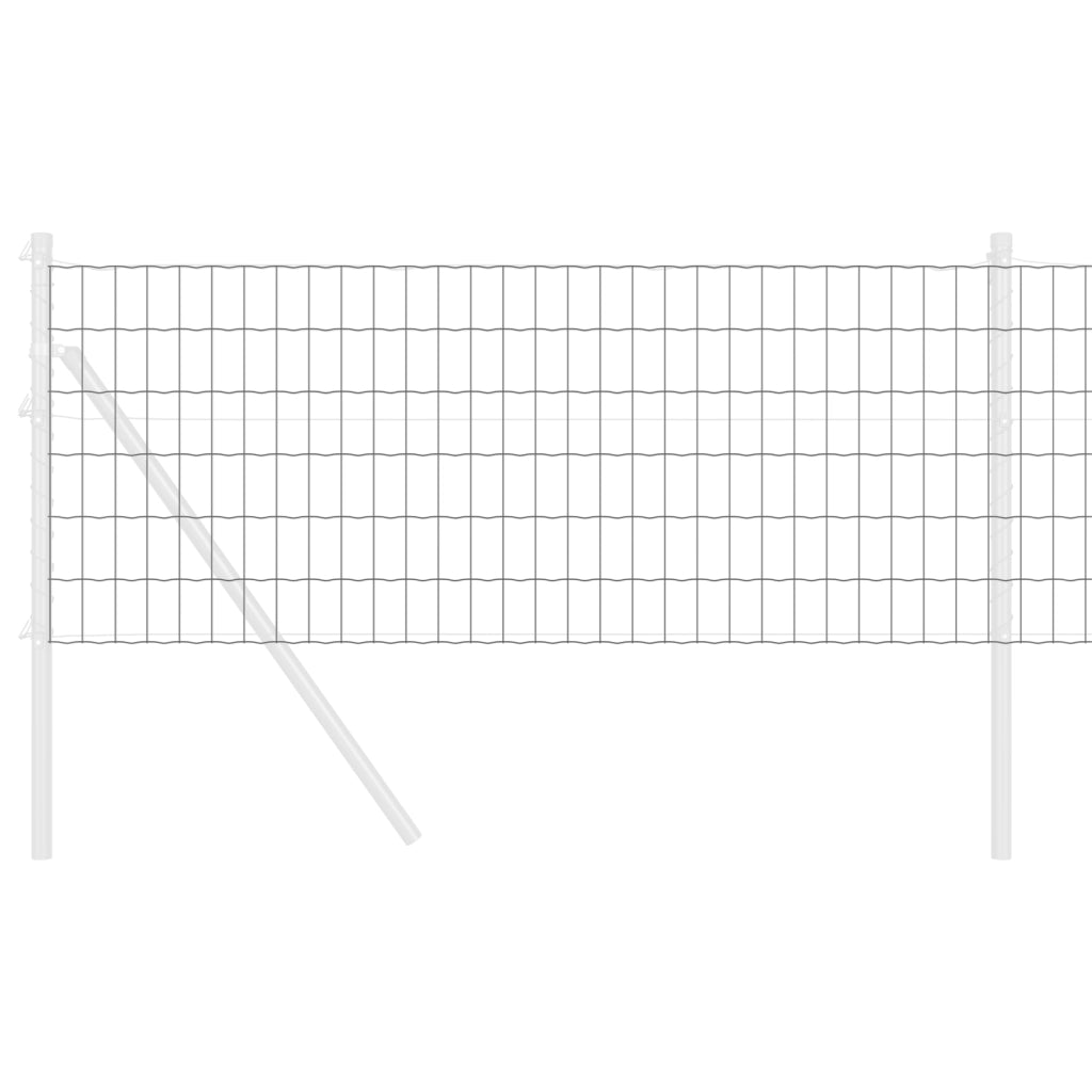 Recinzione Euro Grigia 0.8x25 m Acciaio