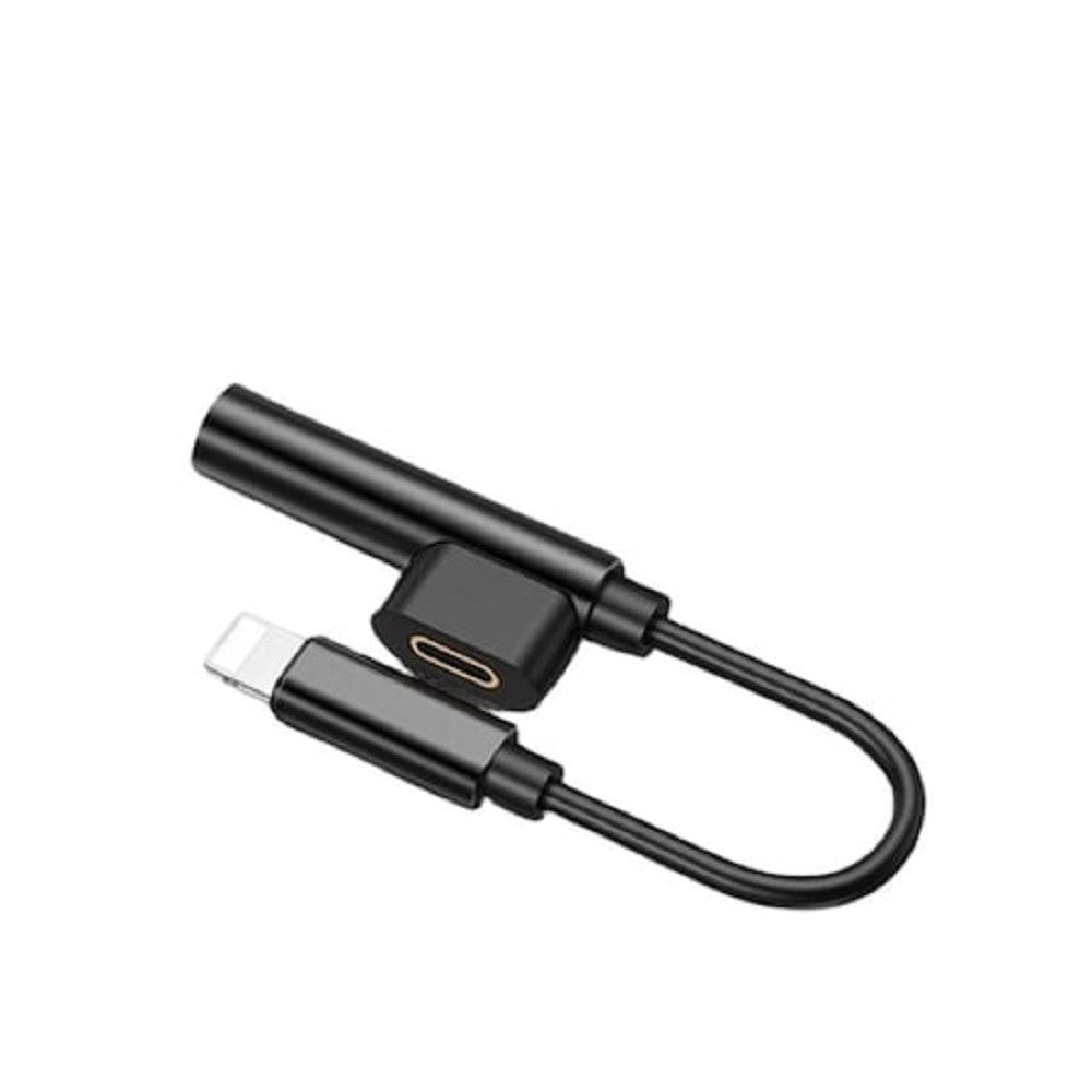 Trade Shop - Adattatore Intelligente Smart 3 In 1 Ricarica Veloce Lightning Aux Cuffie Q-a185 -