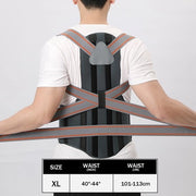 Supporto sportivo e fitness, protezione schiena unisex, fascia di correzione, sostegno, giacca di correzione, correttore di posizione, XL
