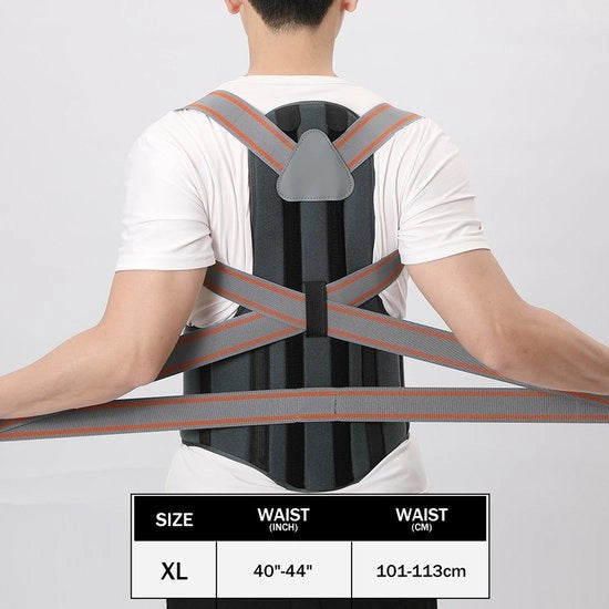 Supporto sportivo e fitness, protezione schiena unisex, fascia di correzione, sostegno, giacca di correzione, correttore di posizione, XL
