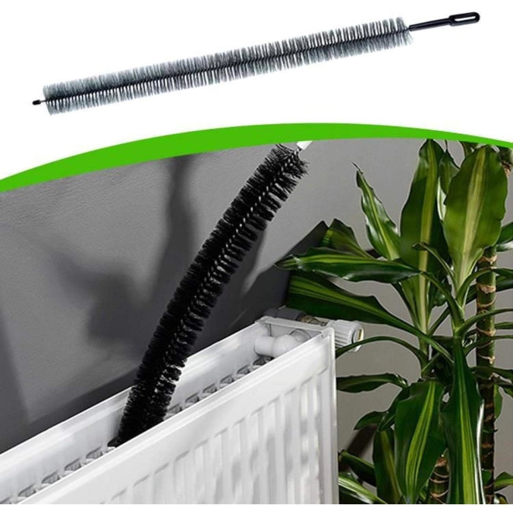 Trade Shop - Spazzola Pulisci Termosifone Pulitermo Scovolo Pulizia Polvere Calorifero 80cm -