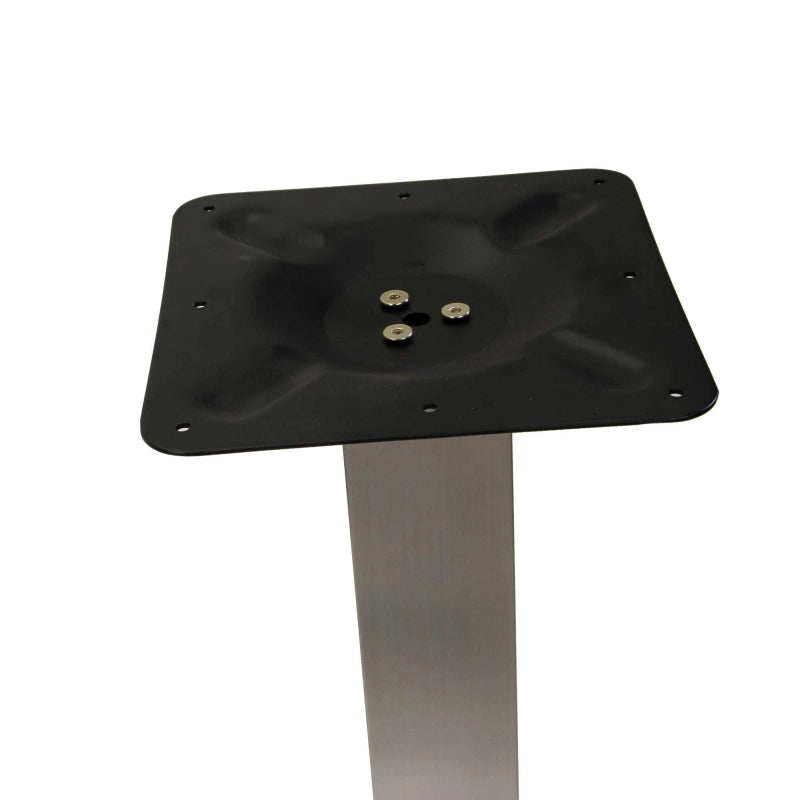 Base tavolo bar acciaio Jamie color inox quadro cm 40x40h108