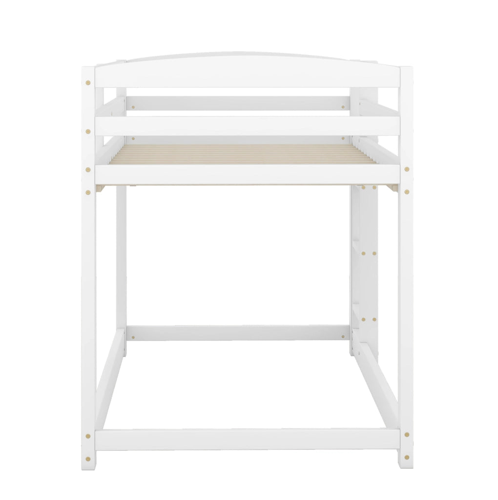 Letto a castello basso 90x200 cm in legno di pino bianco