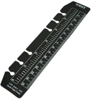 Liniaal A6 nero - Flexibile - Resistente - 6 punte - Marcatore di pagina - Alta flessibilità - Righello