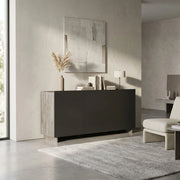 Madia Moderna 3 ante in Legno Composito cm 150x40x76 - ABEL