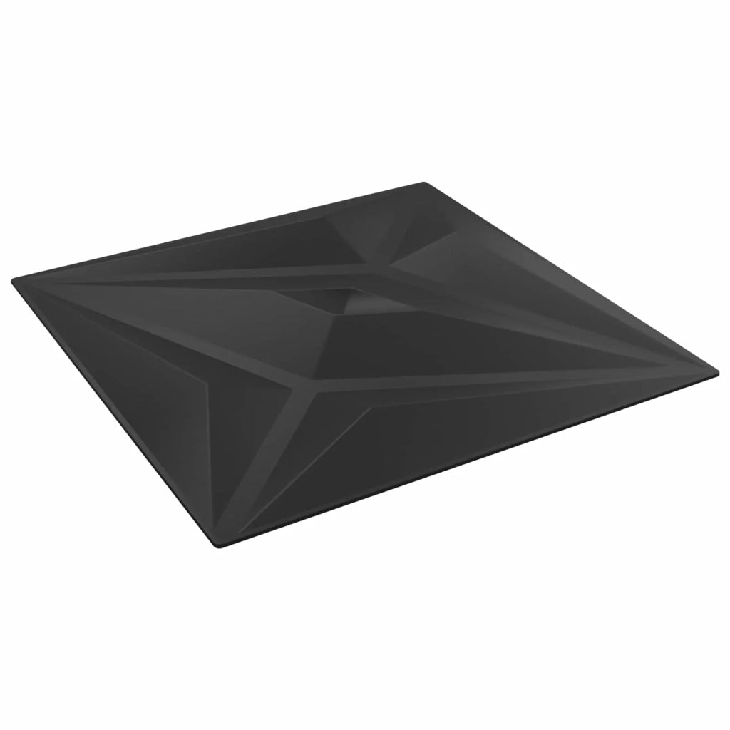 Pannelli da parete 48 pz 50 x 50 cm Stella Nera Schiuma XPS 42046043
