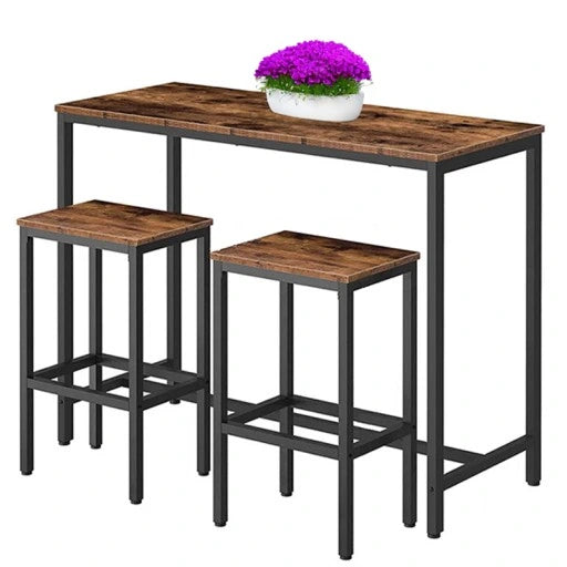 Tavolo da Bar Marrone 100x40x90 cm Perfetto per Spazi Ridotti