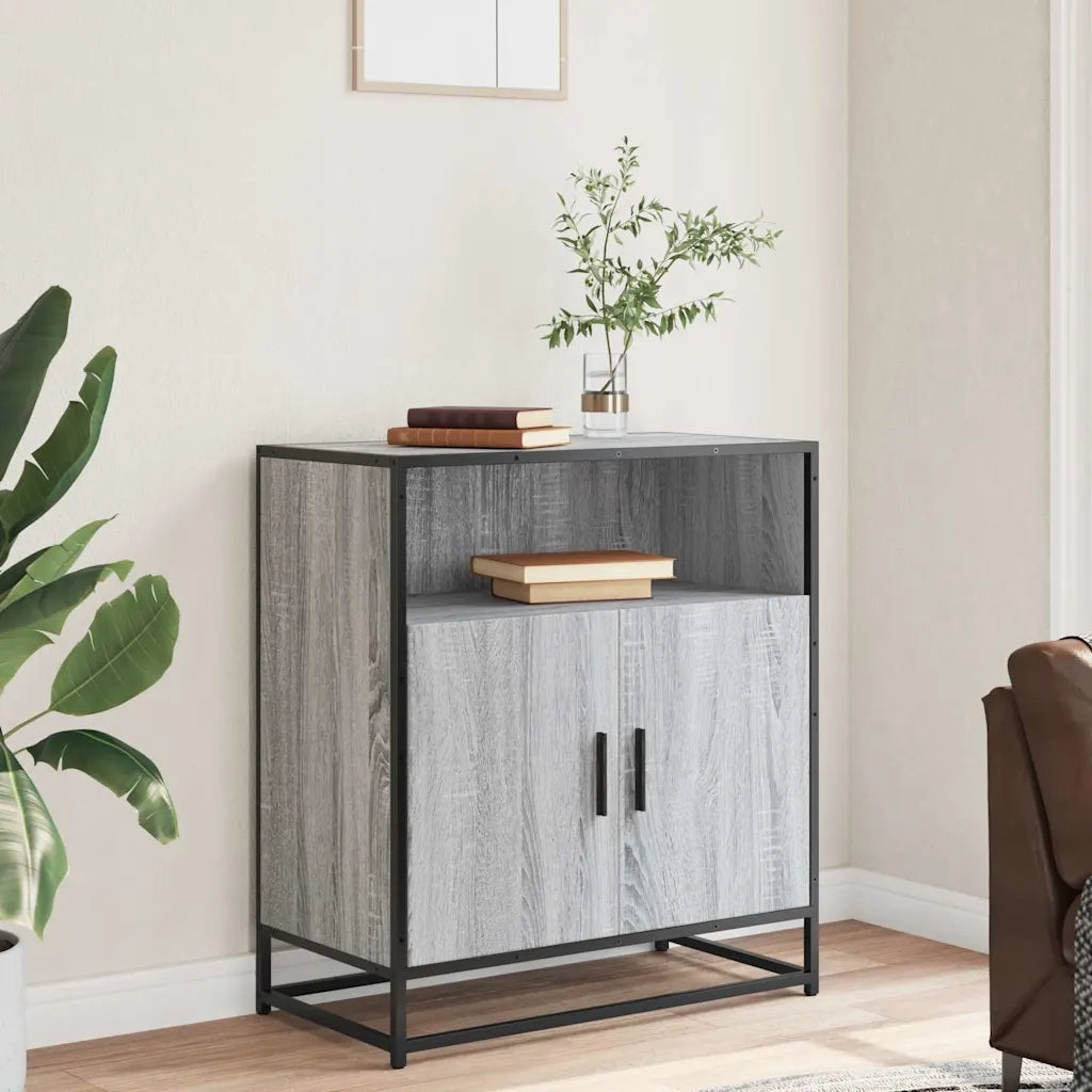 Credenza Grigio Sonoma 68x35x76 cm in Legno Multistrato 849002